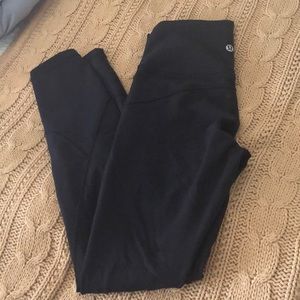 lululemon high rise invigorate tights 28’ black